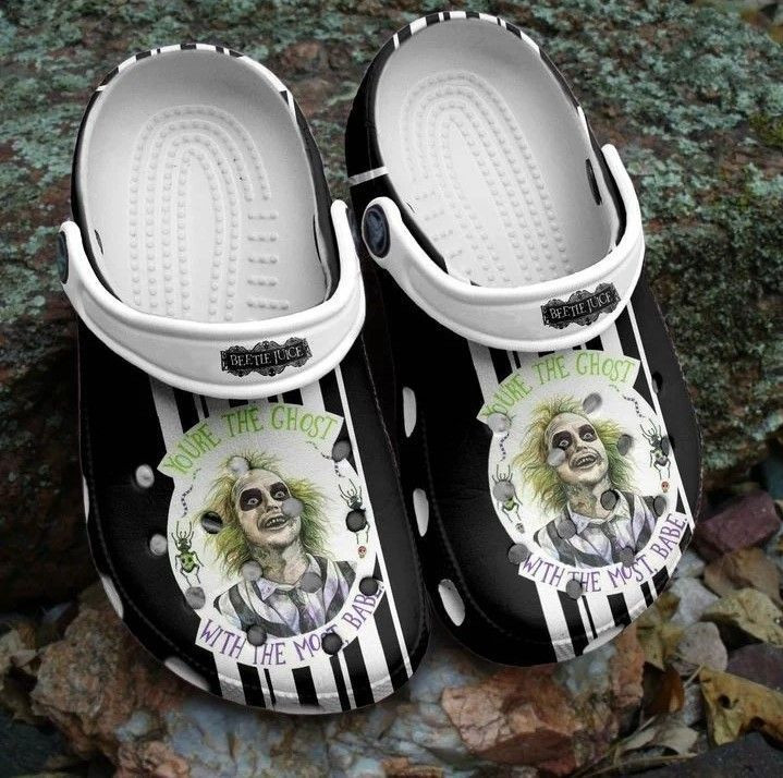 Beetlejuice Halloween Crocs Classic Clogs Shoes