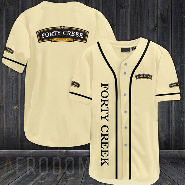 Beige Forty Creek Baseball Jersey