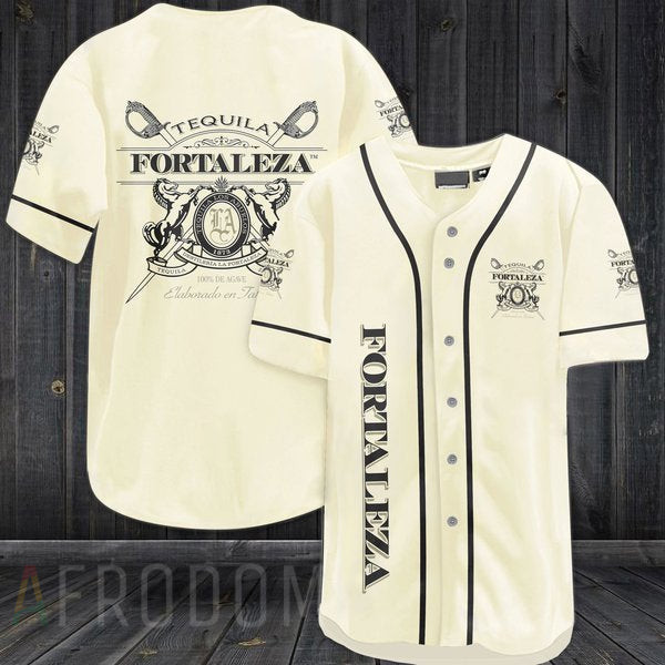 Beige Tequila Fortaleza Baseball Jersey