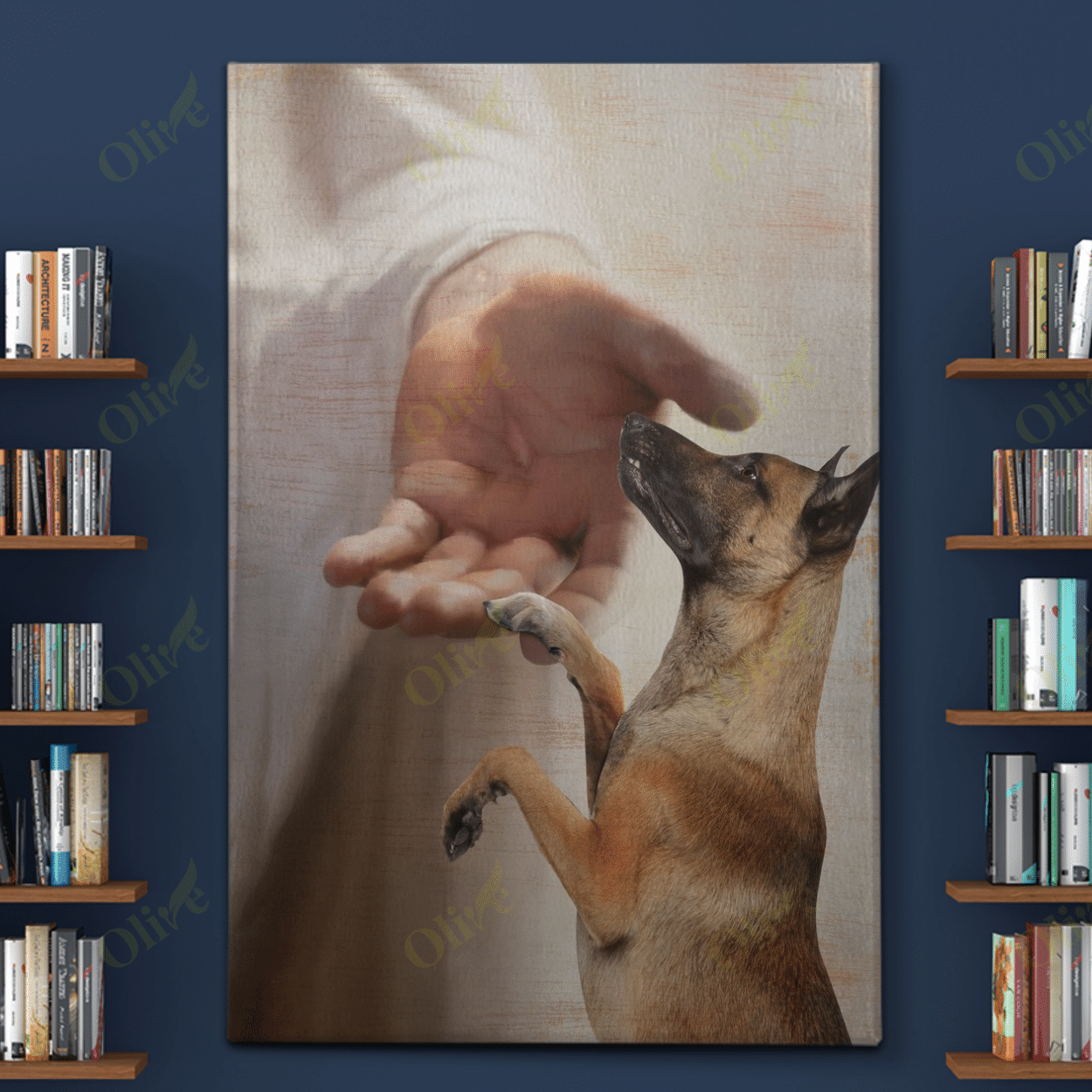Belgian Malinois - Take My Hand Poster And Canvas Art Wall Decor
