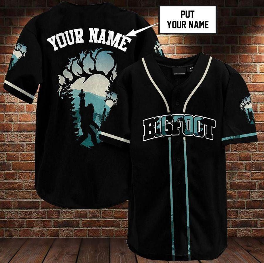 Bigfoot Personalized Baseball Jersey