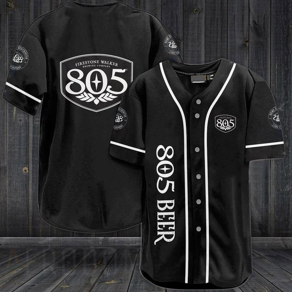 Black 805 Beer Baseball Jersey