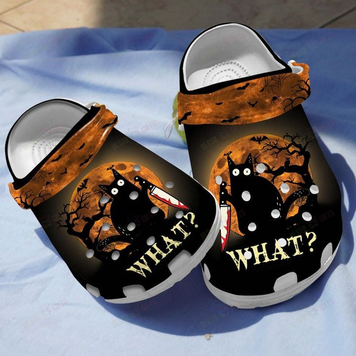Black Cats Halloween Crocs Classic Clogs Shoes