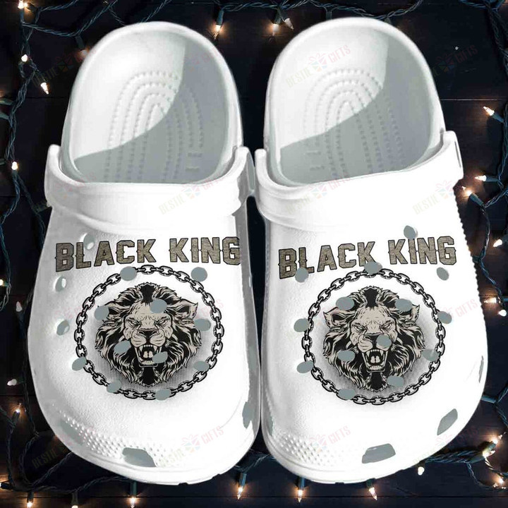 Black King Lion Black Father Crocs Classic Clogs Shoes