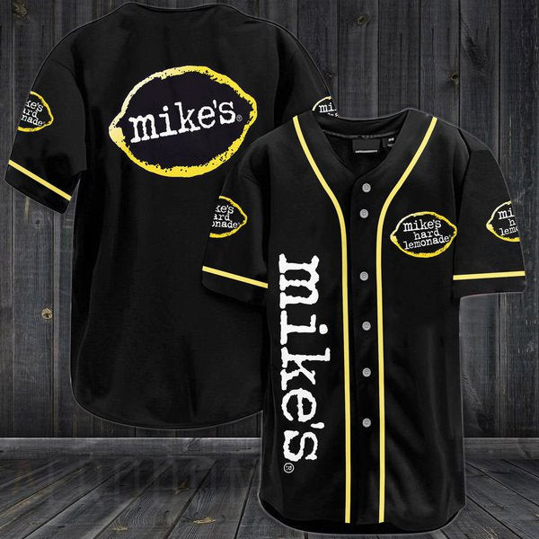 Black Mikes Hard Lemonade Baseball Jersey