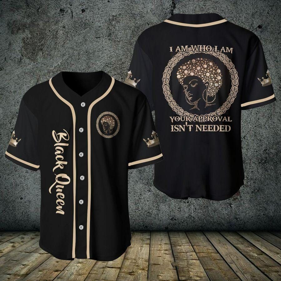 Black Queen I Am Who I Am Baseball Jersey