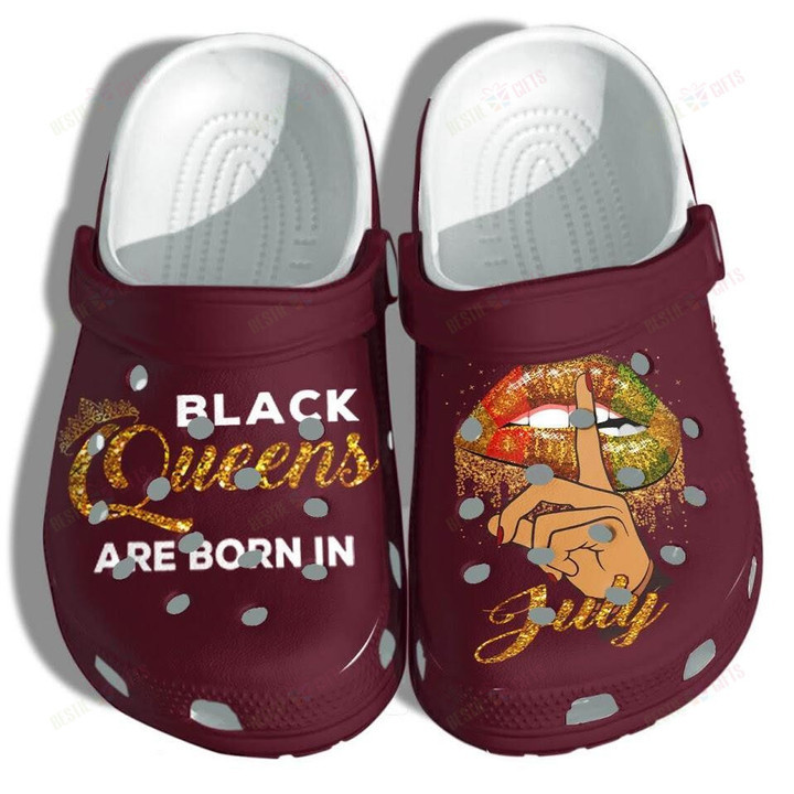 Black Queen July Birthday Crocs Classic Clogs Shoes