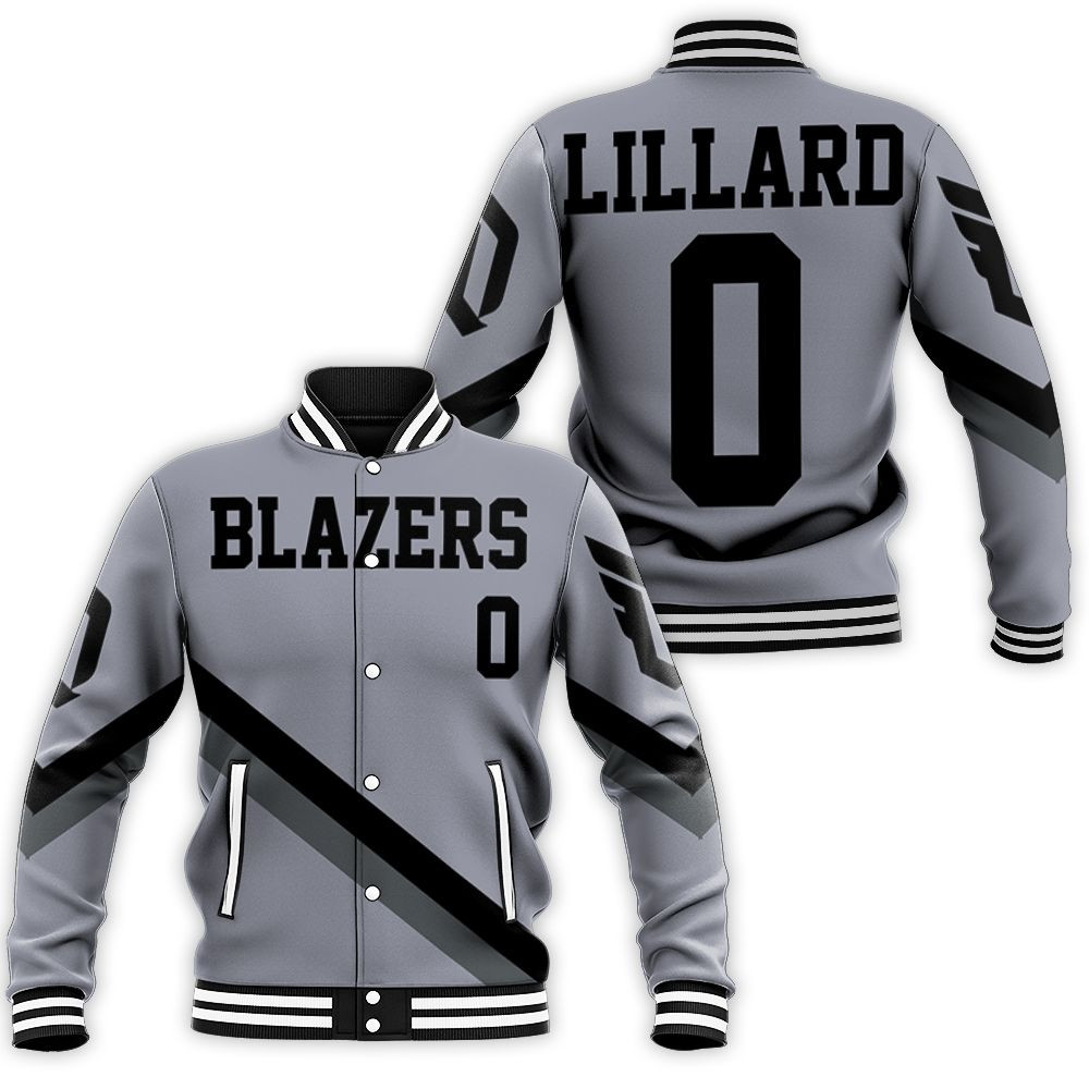 Blazers Damian Lillard Jersey Inspired Baseball Jacket for Men Women