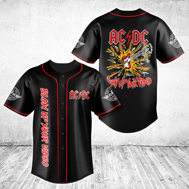 Blow Up Your Video By AC/DC Band Baseball Jersey