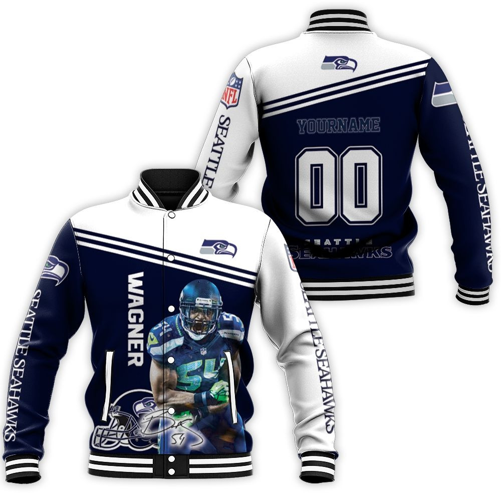 Bobby Wagner Seattle Seahawks Personalized Baseball Jacket for Men Women