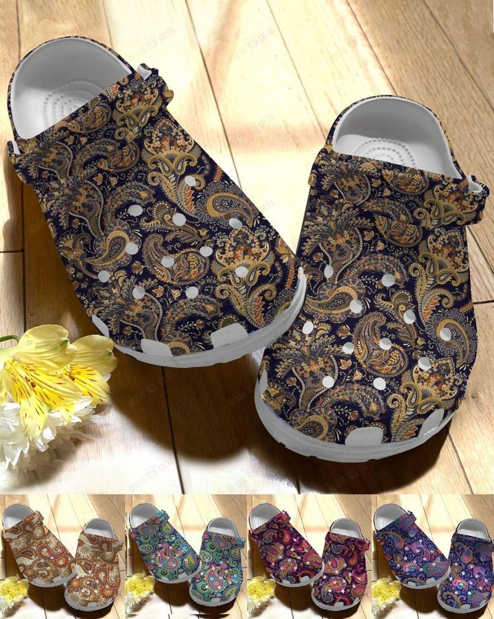 Boho Pattern 5 Colors Crocs Classic Clogs Shoes PANCR0050