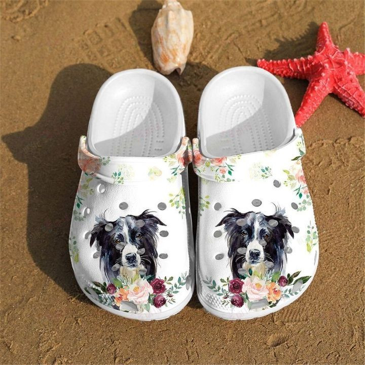 Border Collie Crocs Classic Clogs Shoes PANCR0192