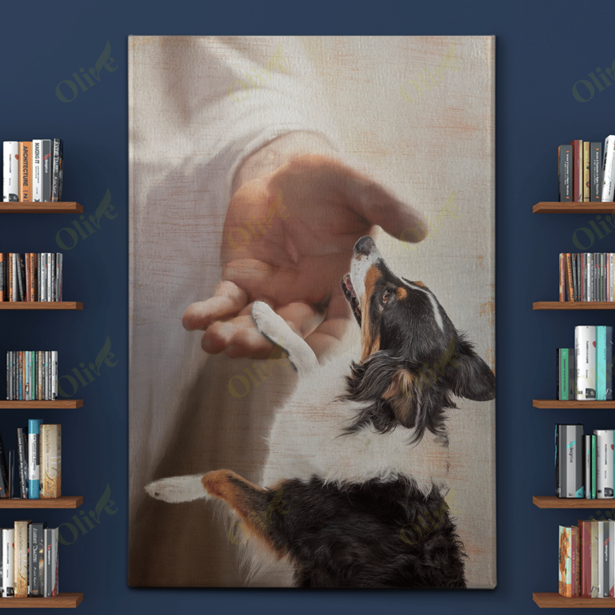 Border Collie - Take My Hand Poster And Canvas Art Wall Decor
