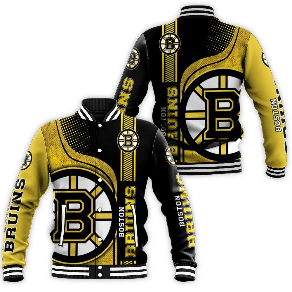 Boston Bruins Nhl 3d Jersey Baseball Jacket for Men Women