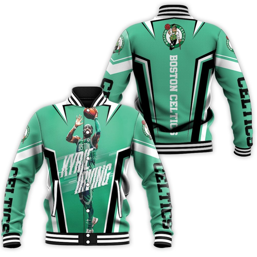 Boston Celtics Kyrie Irving 11 Design Baseball Jacket for Men Women