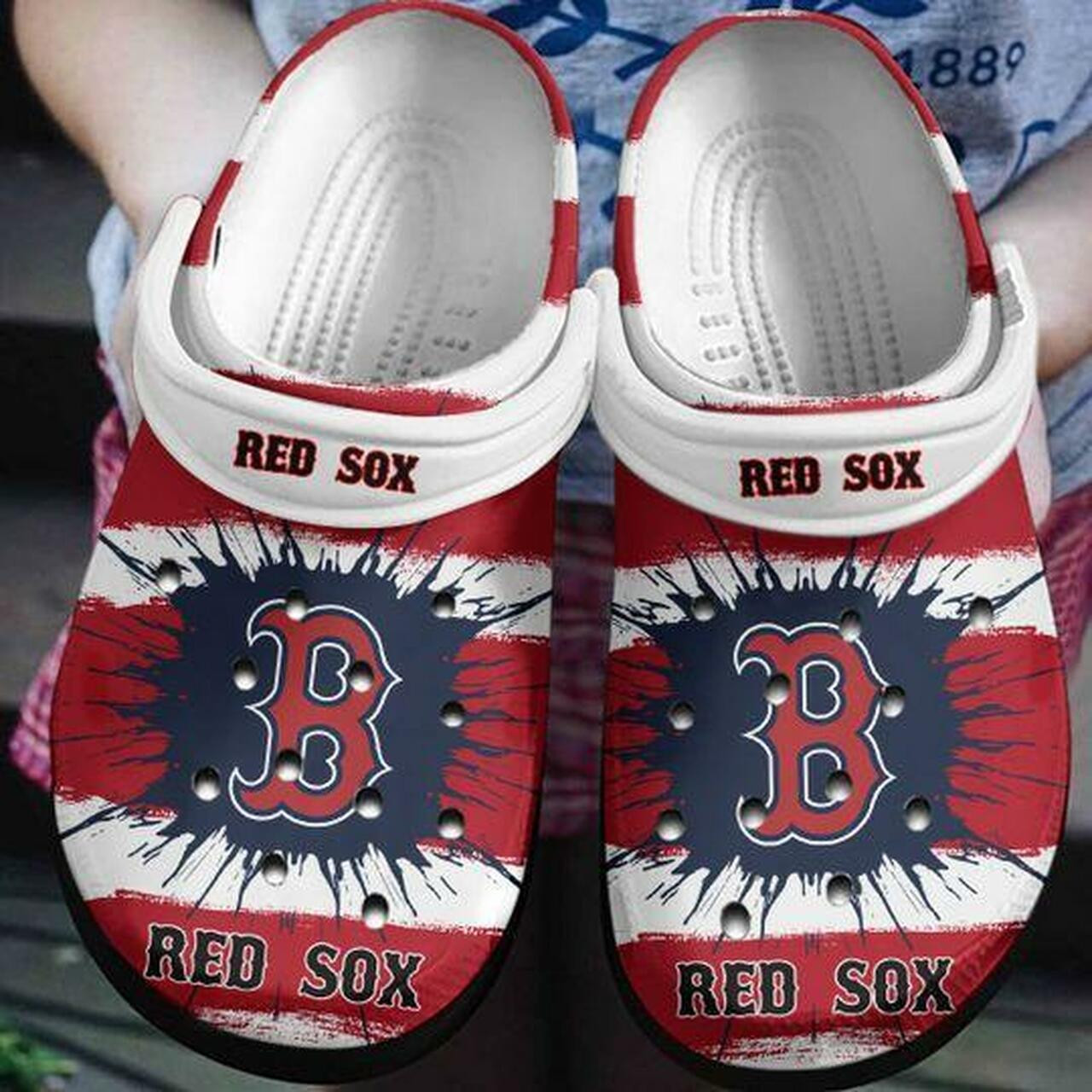 Boston Red Sox Personalized Crocs Clog Shoescrocband Clog Unisex Fashion Style