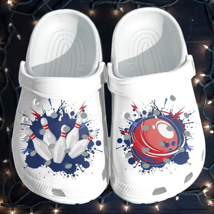 Bowling Custom Shoes Funny Bowling Strike Ball Crocs Clogs