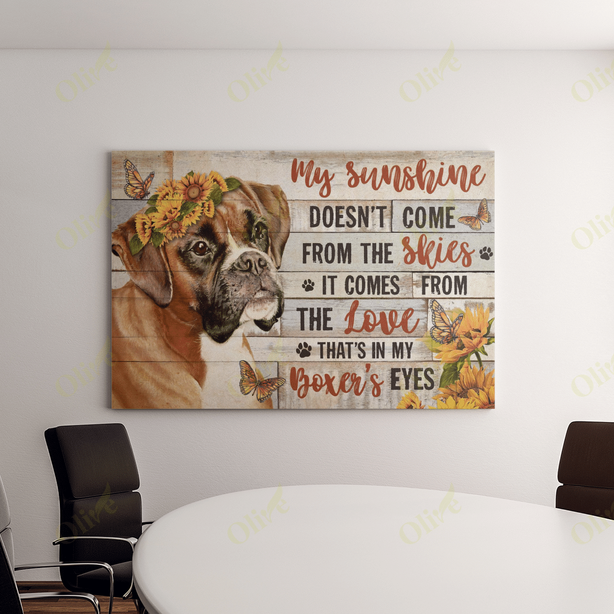 Boxer - My Sunshine Canvas Boxer Poster And Canvas Art Wall Decor