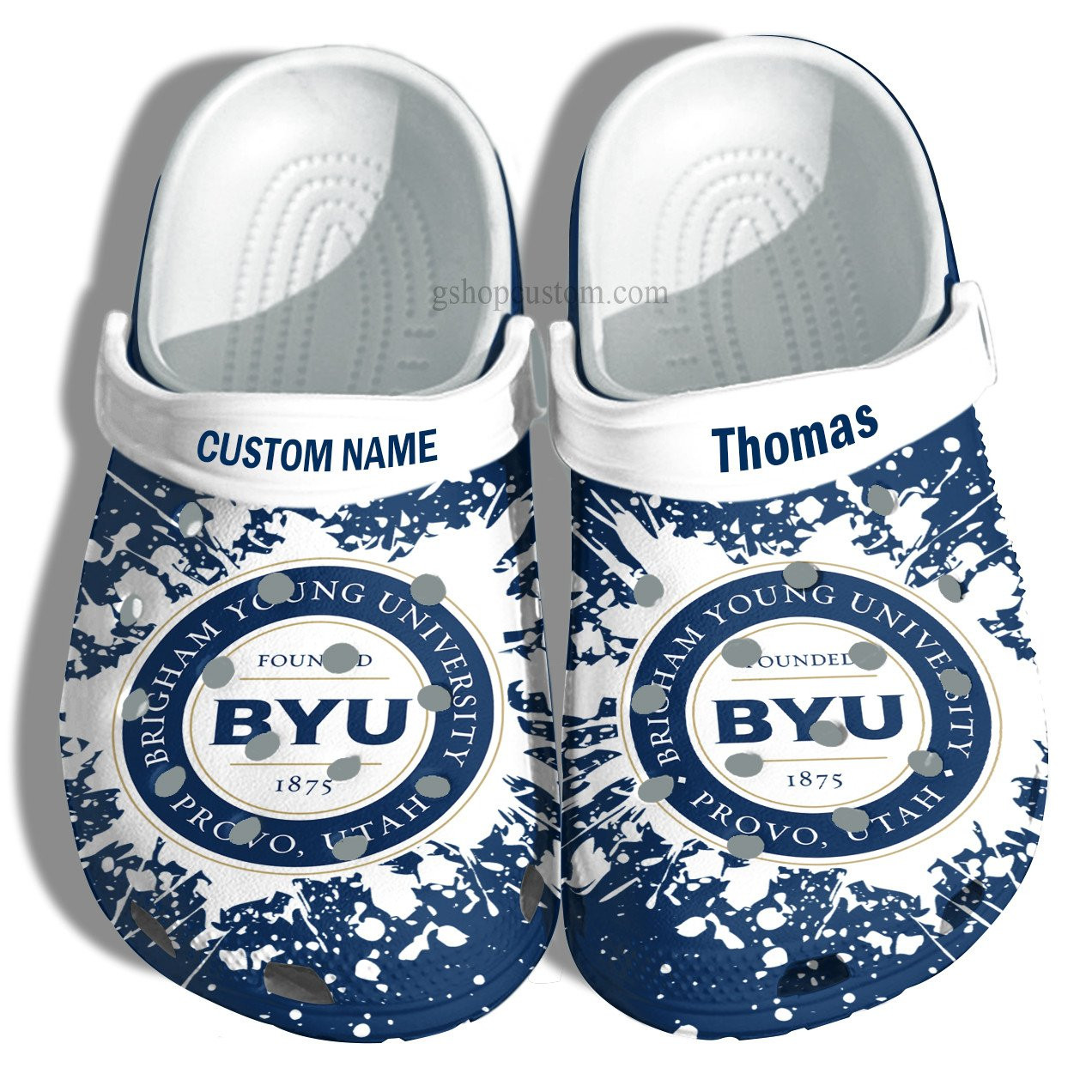 Brigham Young University Graduation Gifts Croc Shoes Customize- Admission Gift Crocs Shoes