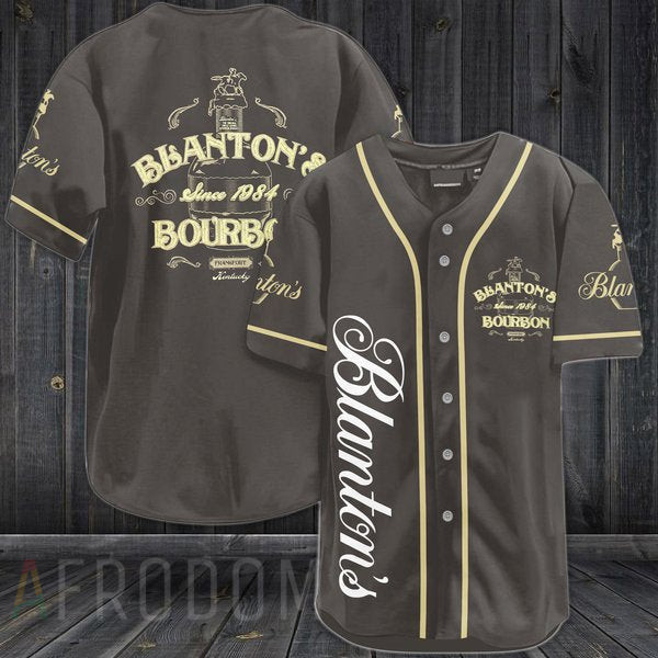 Brown Blantons Whiskey Baseball Jersey