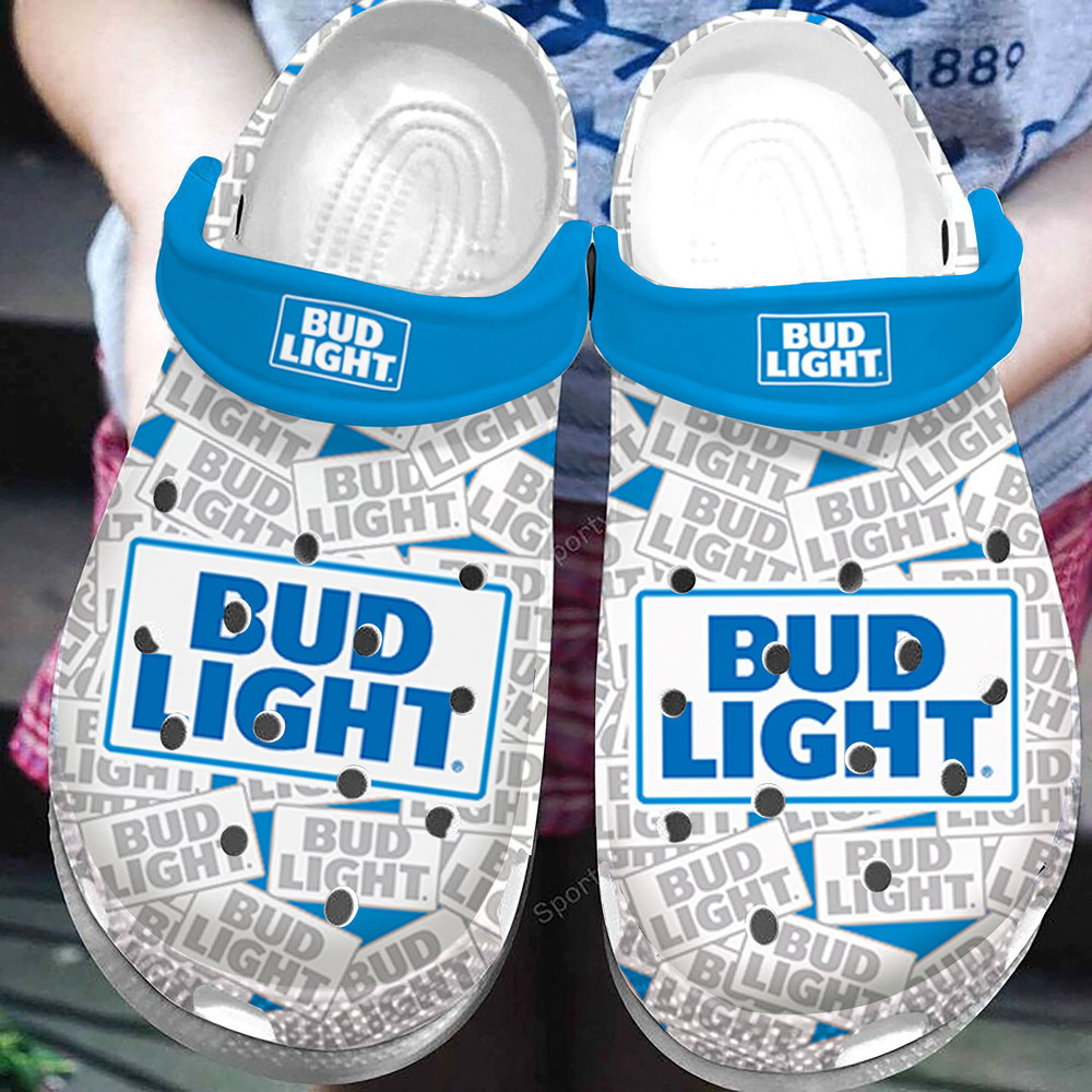 Bud Light Blue Clogs Shoes