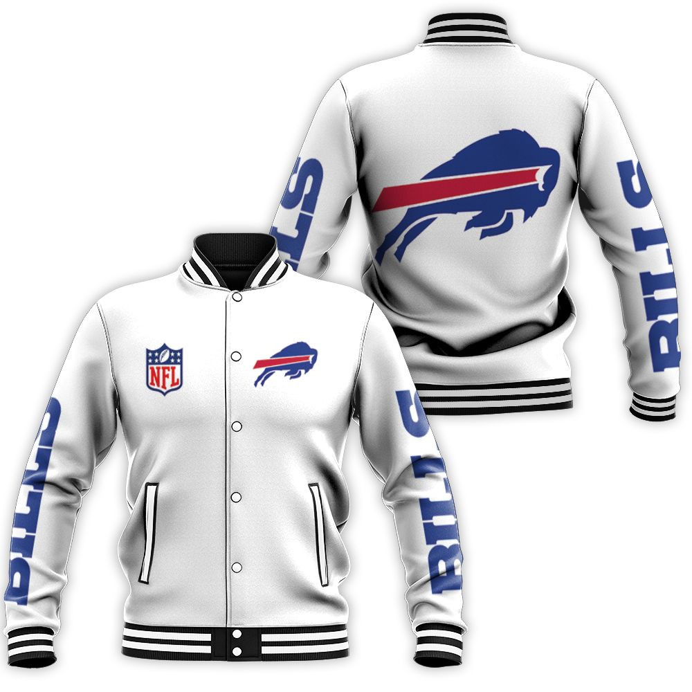 Buffalo Bills Nfl Bomber Jacket 3d Baseball Jacket for Men Women