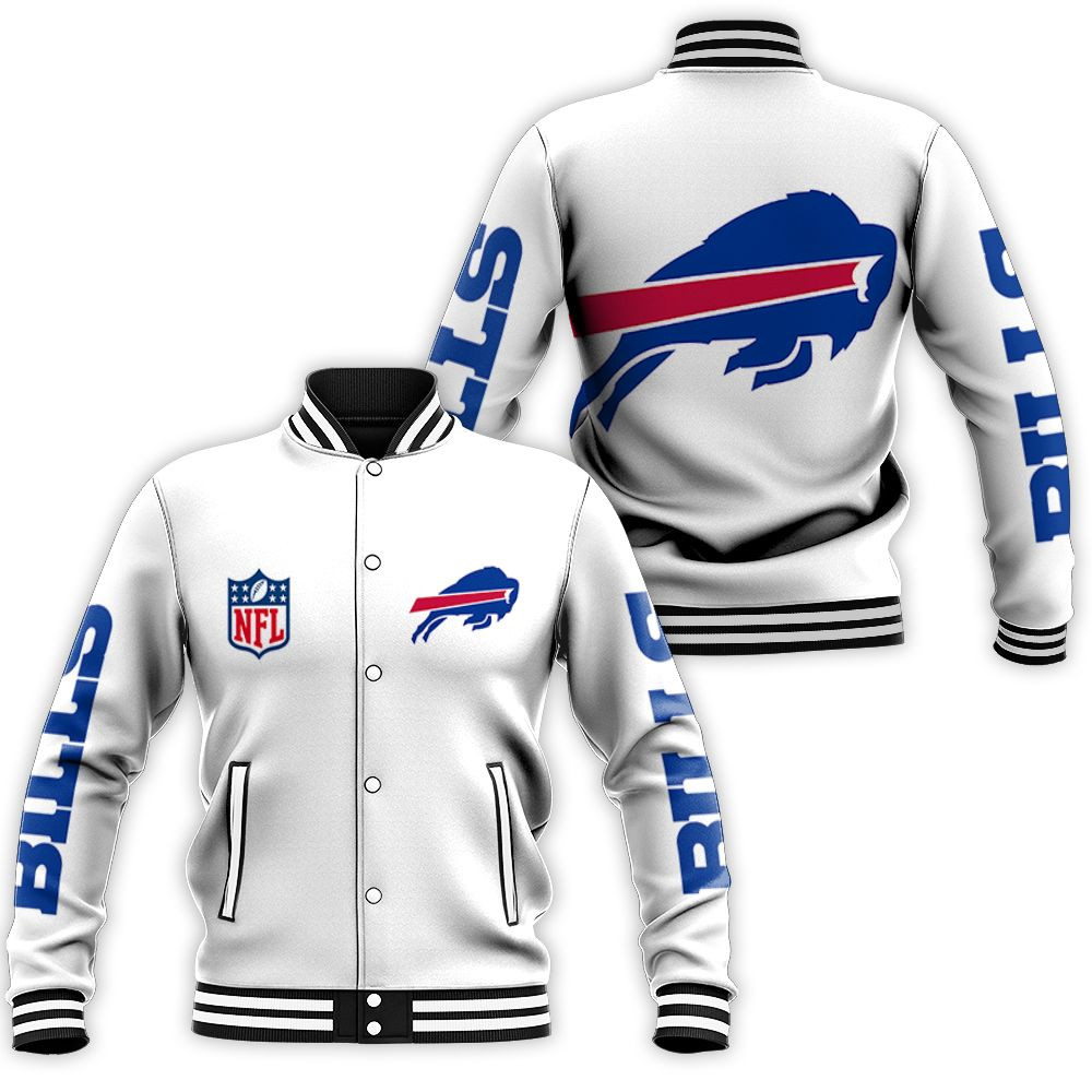 Buffalo Bills Nfl Bomber Jacket 3d Jersey Baseball Jacket for Men Women