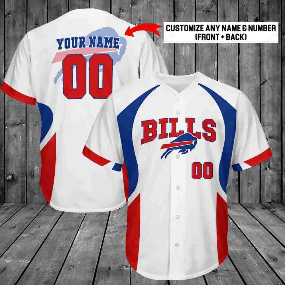 Buffalo Bills Personalized Baseball Jersey 264