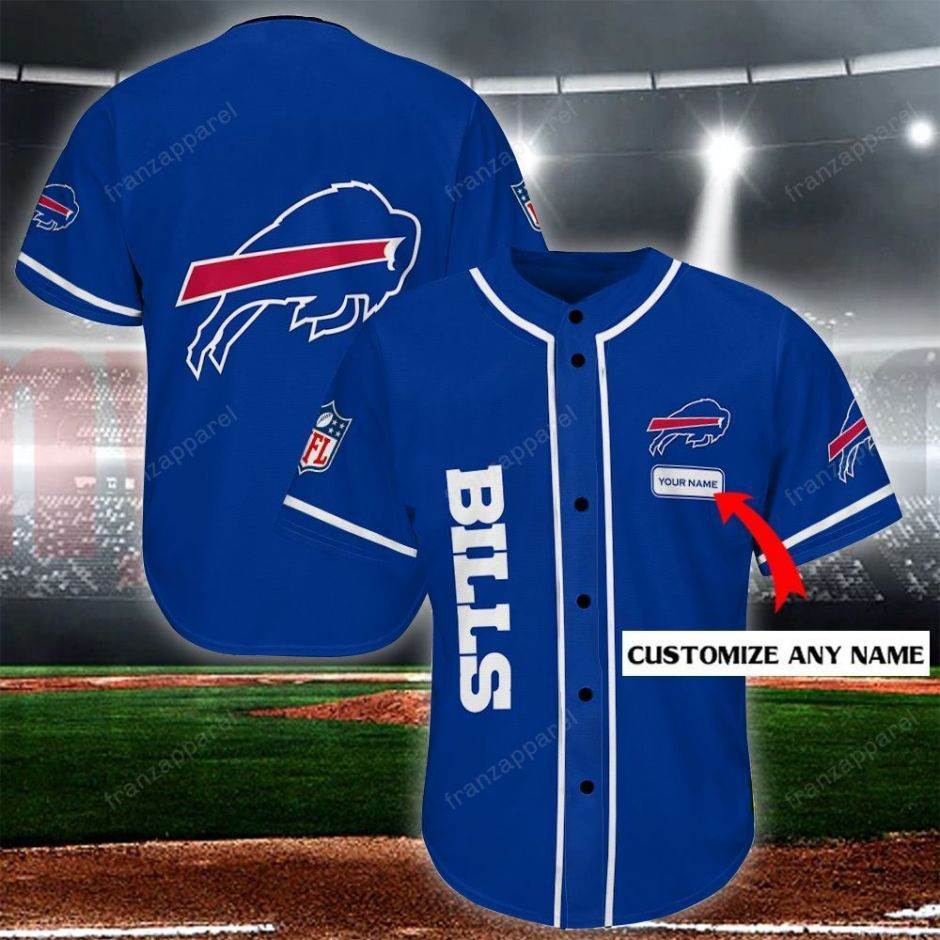 Buffalo Bills Personalized Baseball Jersey Shirt 108, Unisex Jersey Shirt for Men Women