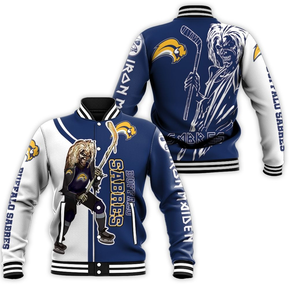 Buffalo Sabres And Zombie For Fans Baseball Jacket for Men Women