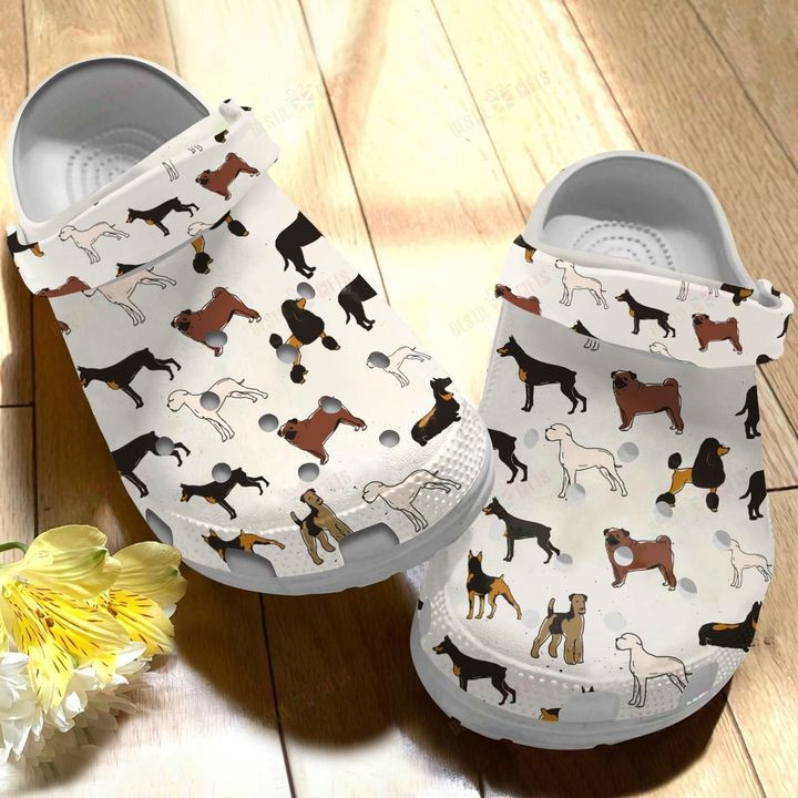 Bull Terrier Crocs Classic Clogs Shoes