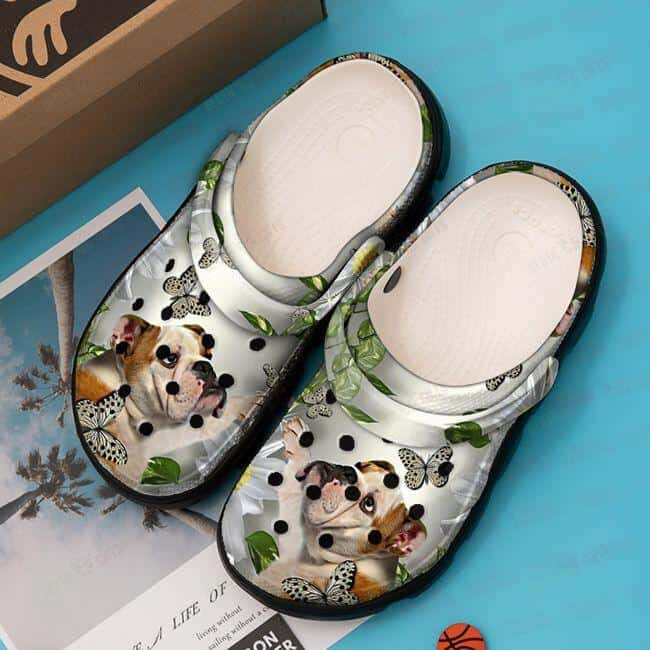 Bulldog Crocs Classic Clogs Shoes