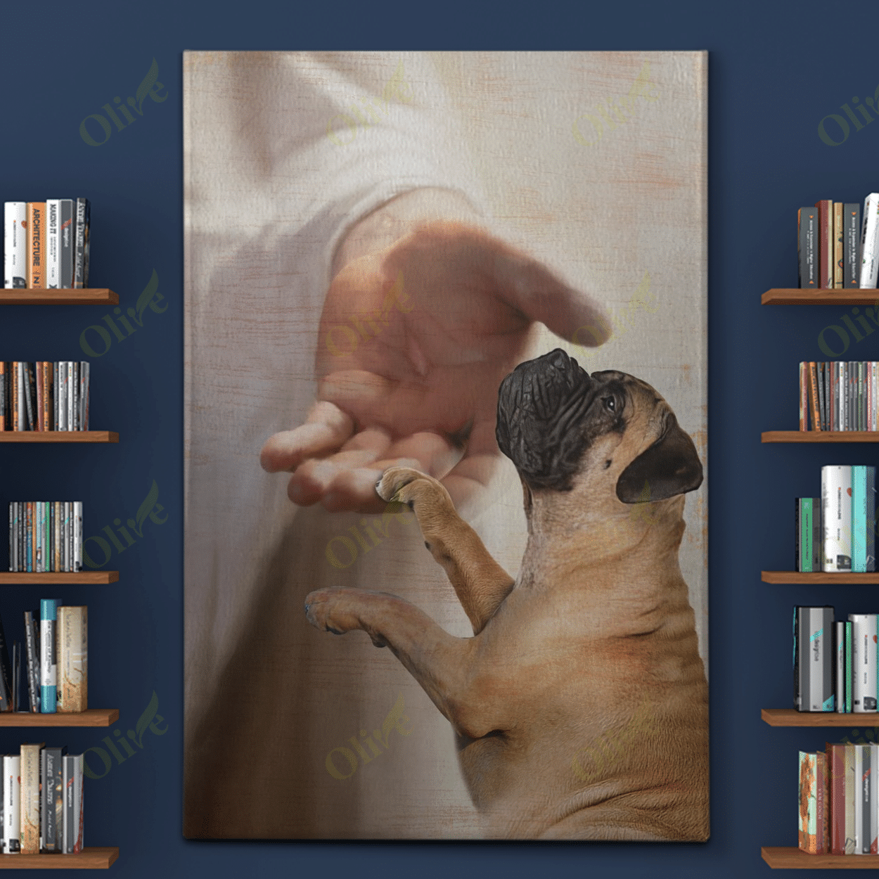 Bullmastiff - Take My Hand Canvas Bullmastiff Poster And Canvas Art Wall Decor