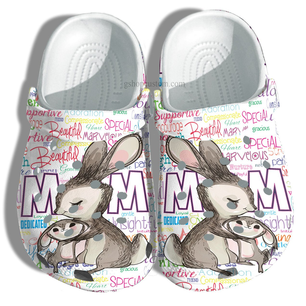 Bunny Mom Crocs Shoes – Baby Bunny And Grandma Shoes Croc Clogs