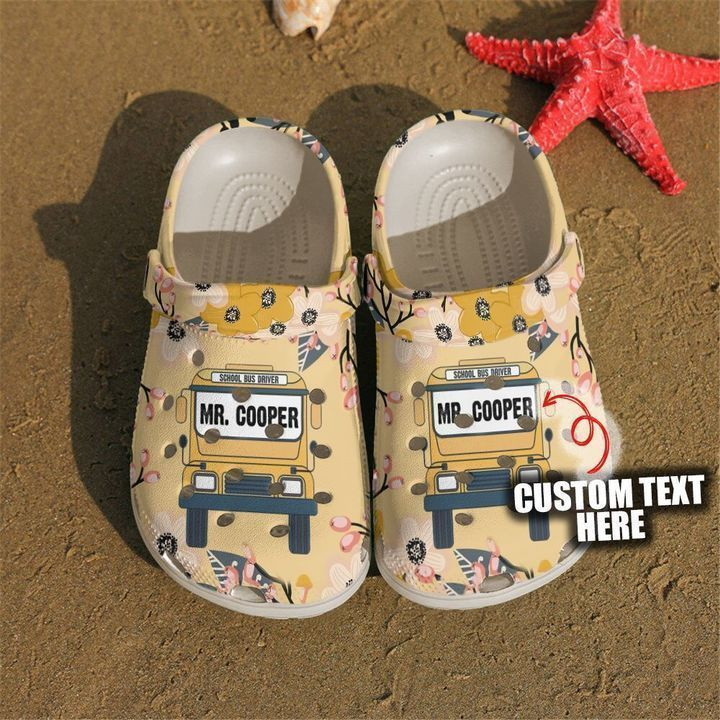 Bus Driver Personalized School Front Crocs Classic Clogs Shoes