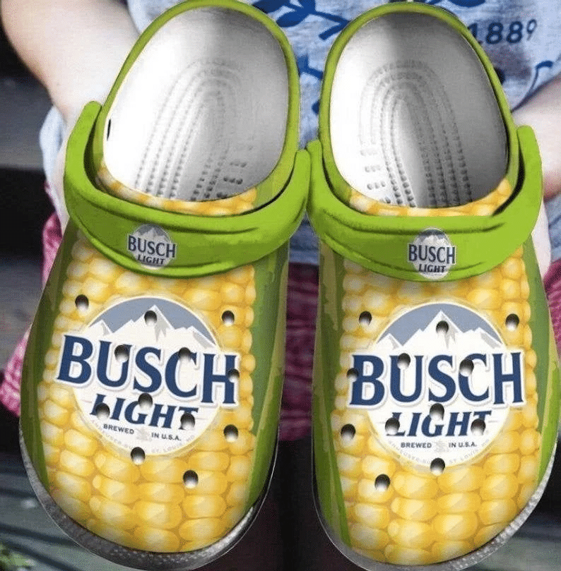 Busch Light Comfortable For Mens And Womens Classic Water Crocs Clog Shoes