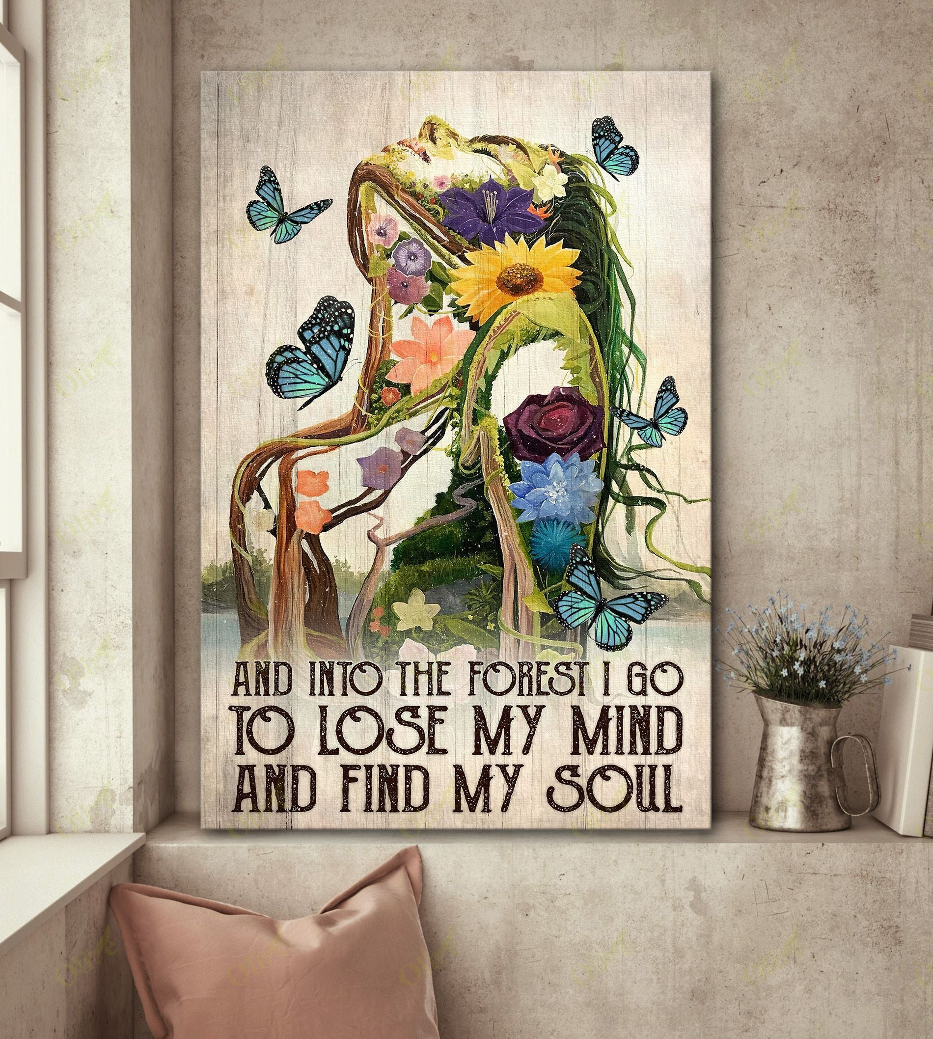 Butterfly - And Into The Forest I Go Poster And Canvas Art Wall Decor