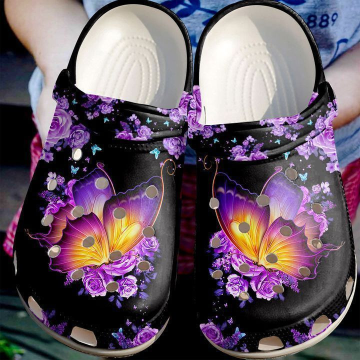 Butterfly Beautiful Crocs Classic Clogs Shoes