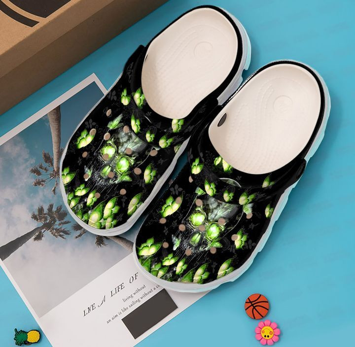 Butterfly Butterflies Skull Crocs Crocband Clog Comfortable For Mens Womens Classic Clog Water Shoes