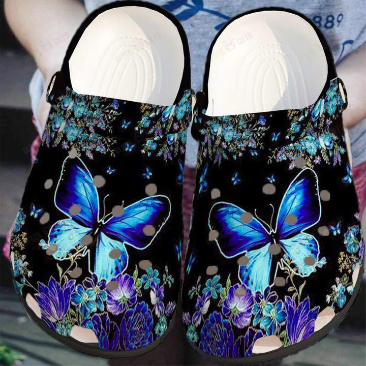 Butterfly Crocs Classic Clogs Shoes