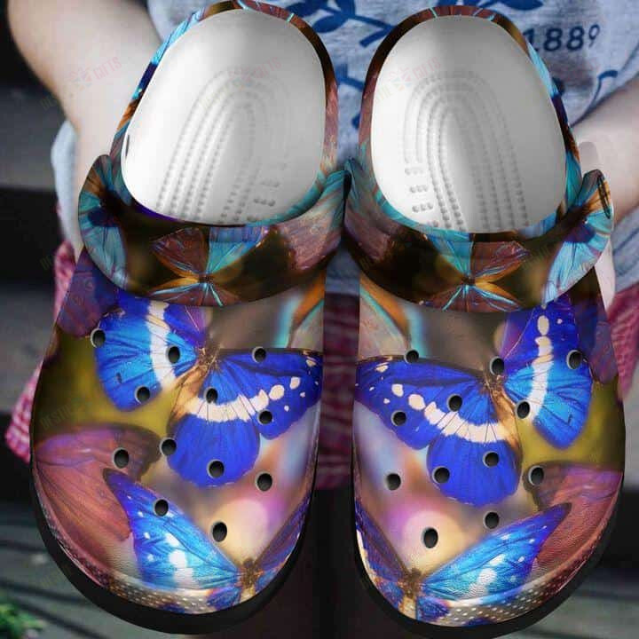 Butterfly Crocs Classic Clogs Shoes