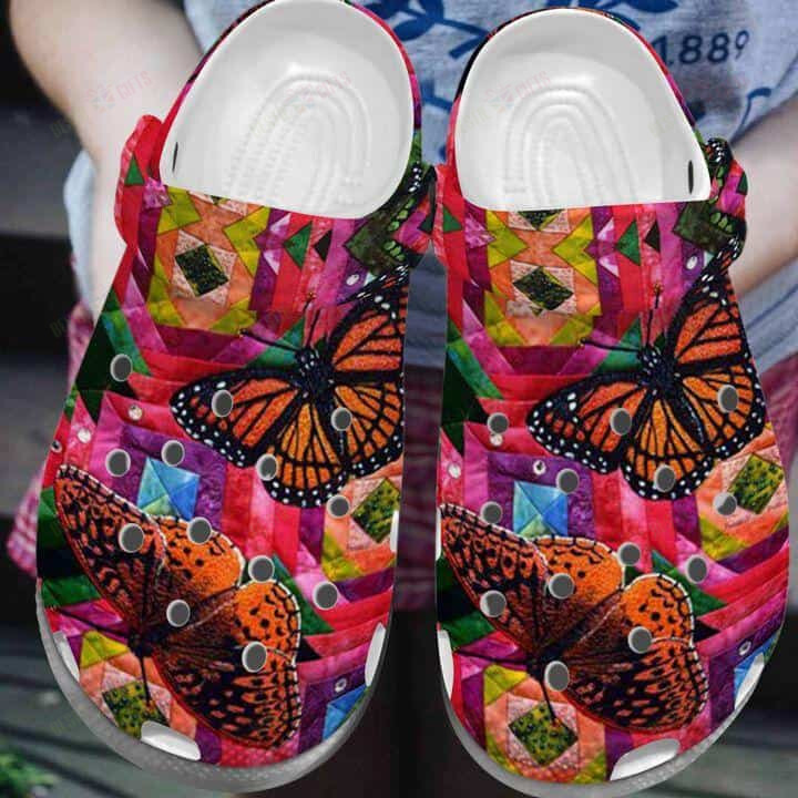 Butterfly Crocs Classic Clogs Shoes