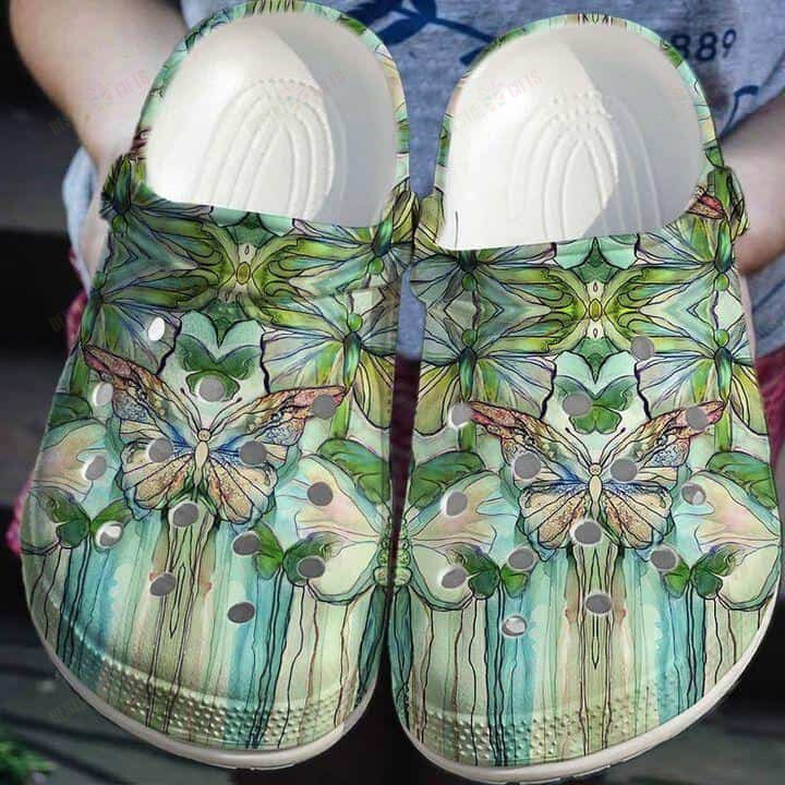 Butterfly Crocs Classic Clogs Shoes