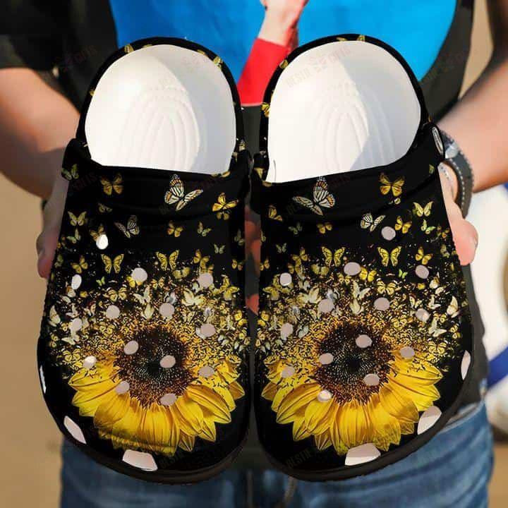 Butterfly Crocs Classic Clogs Shoes