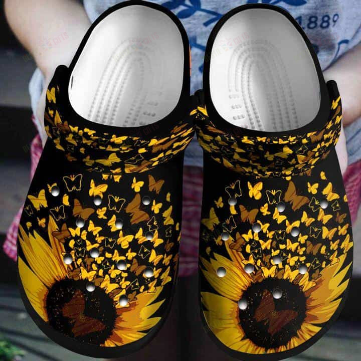 Butterfly Crocs Classic Clogs Shoes