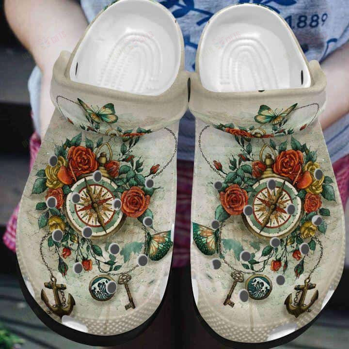 Butterfly Crocs Classic Clogs Shoes