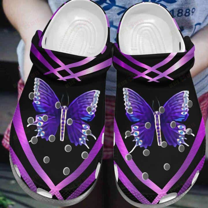 Butterfly Crocs Classic Clogs Shoes