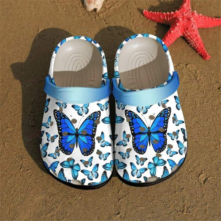 Butterfly Crocs Classic Clogs Shoes