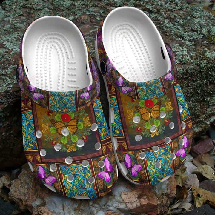 Butterfly Crocs Classic Clogs Shoes