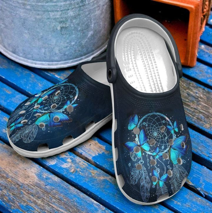 Butterfly Dreamcatcher And Crocs Crocband Clog Comfortable For Mens Womens Classic Clog Water Shoes